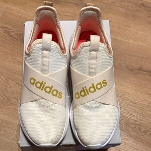 Adidas Puremotion Cream and Gold Athletic Shoes
